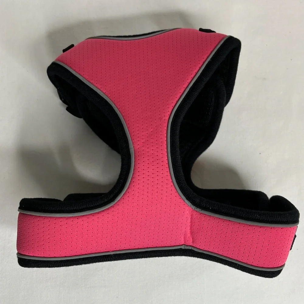 New Hot Pink & Black Mudinpet Cat Harness. Size Small